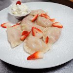 dumplings with strawberry filling