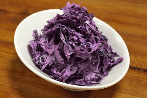 photo of red cabbage salad
