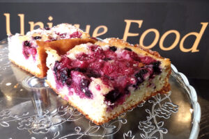 photo of mixed berry cake